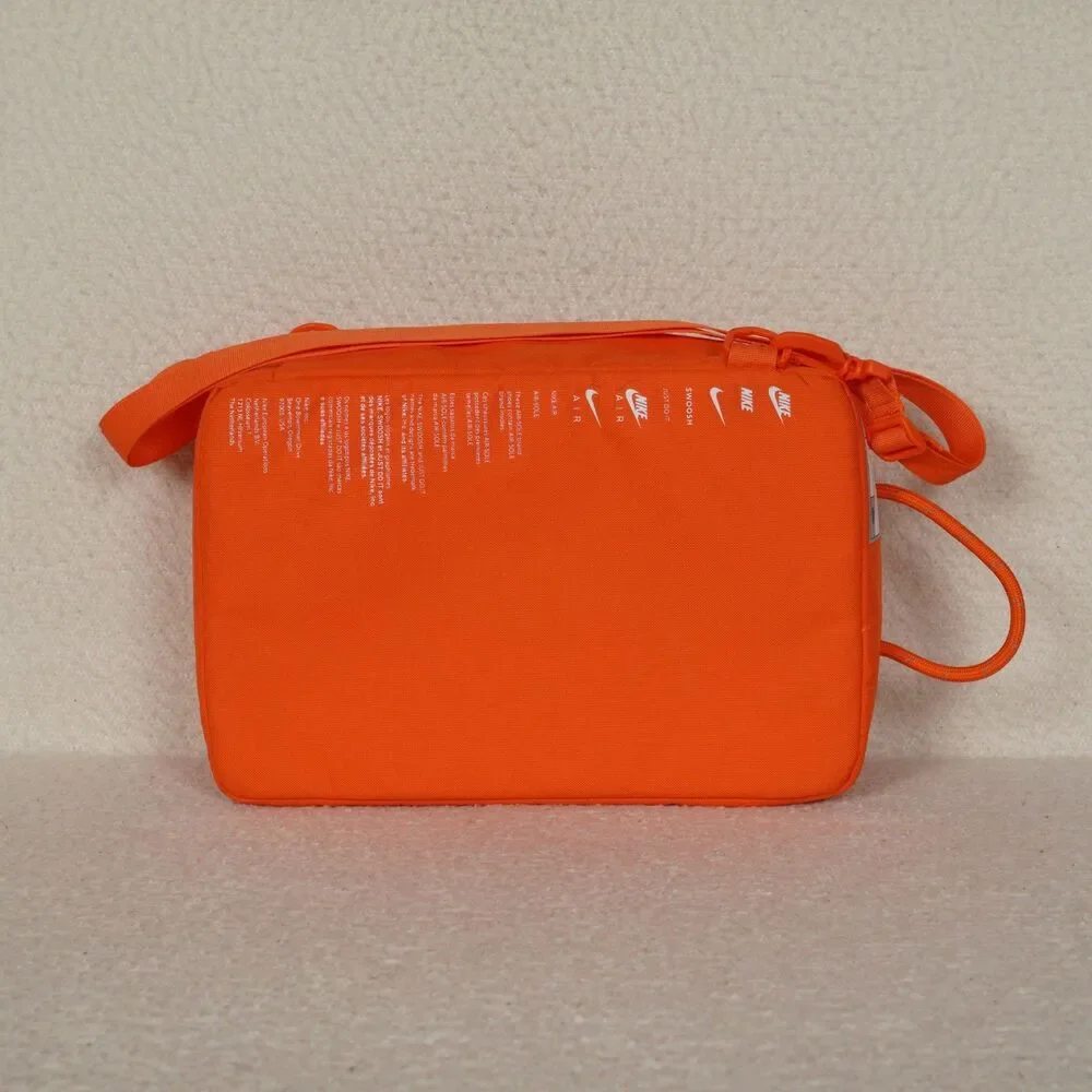 Nike Shoe Box Bag 12L Orange White Crossbody Strap Fits up to Size 11 DA7337-870
